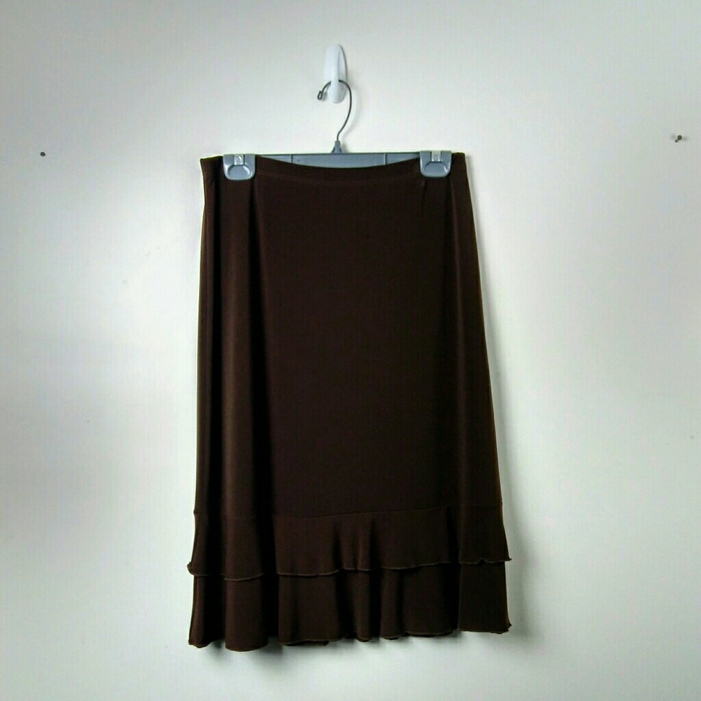 es se brown skirt